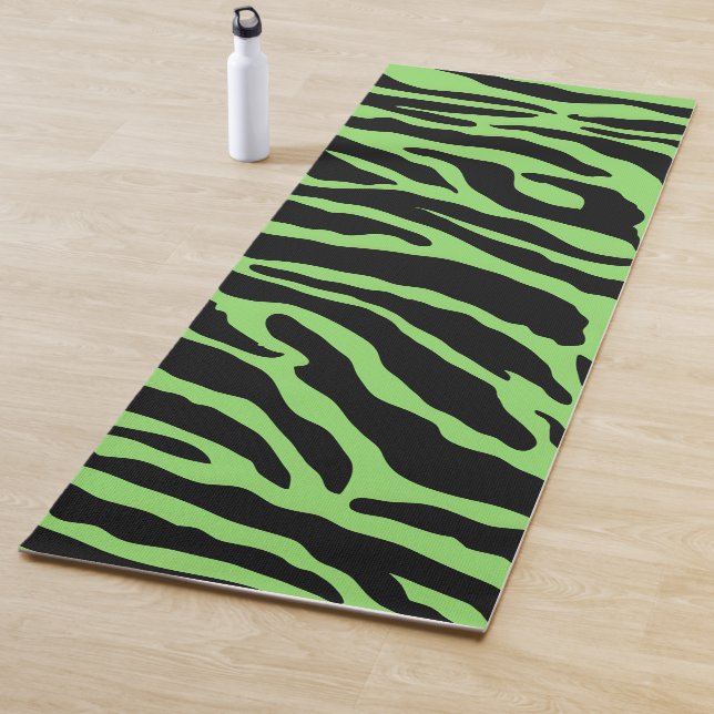 Streifen für grüne und schwarze Tiere Yogamatte (Beispiel)