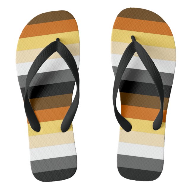 Streifen für homosexuelle Bären Flip Flops (Fußbett)