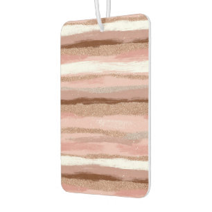 Streifen Gold Glitzer Pink Air Freshener Autolufterfrischer