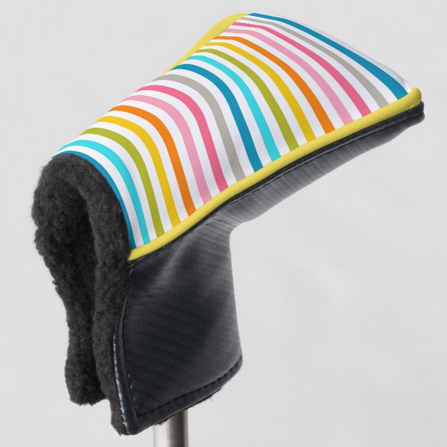 Streifen Golf Headcover (3/4 Vorderseite)