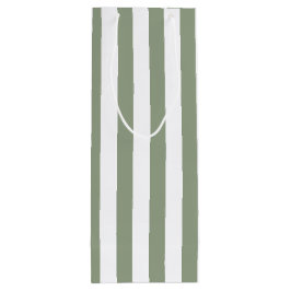 Streifen grün und weiß geschenktüte für weinflaschen