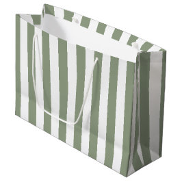 Streifen grün und weiß große geschenktüte