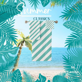 Streifen hell blau und weiß badhandtuch set