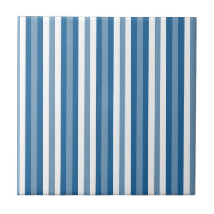 Streifen-Hintergrund-Blau und Weiß Fliese