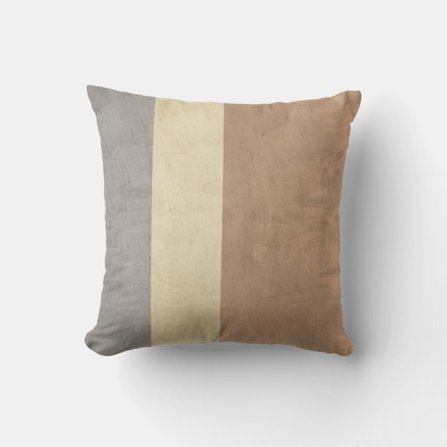 Streifen im Stile eines Shabby Chic Kissen (Vorderseite)