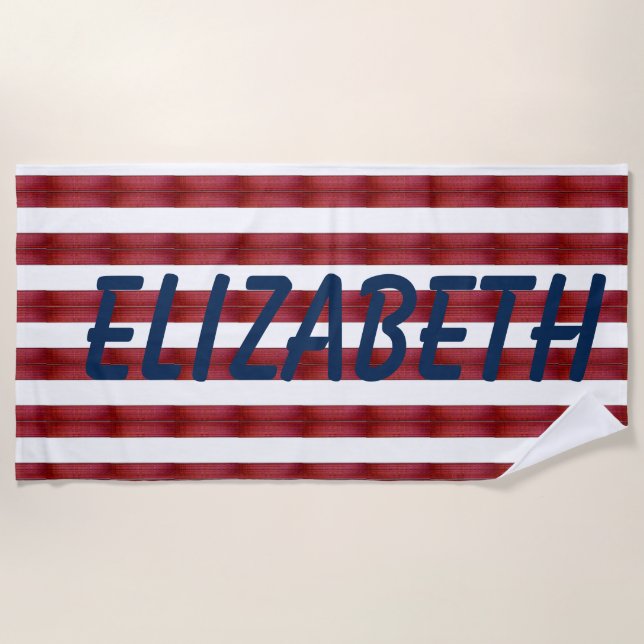 Streifen in Abstraktem Strandtuch (Vorderseite)