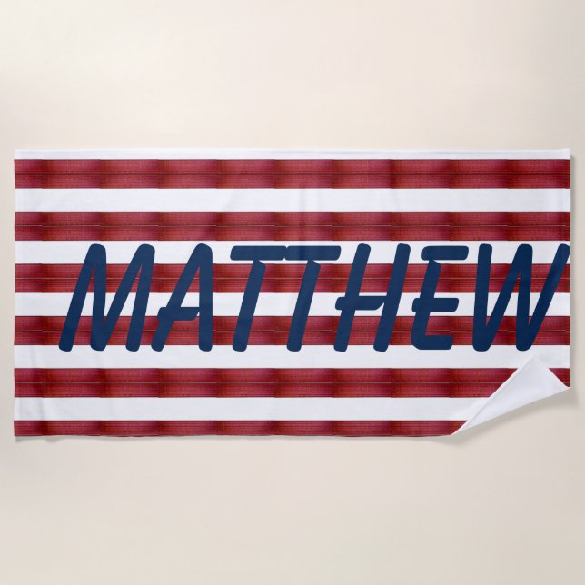 Streifen in Abstraktem Strandtuch (Vorderseite)