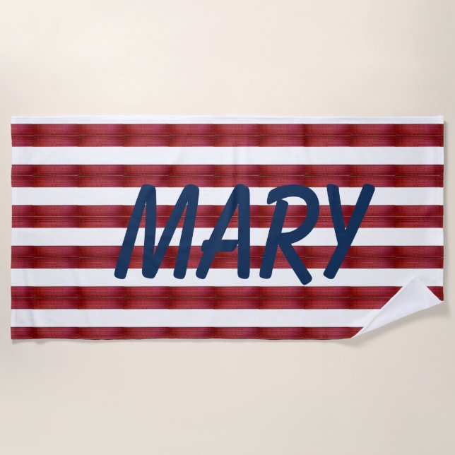 Streifen in Abstraktem Strandtuch (Vorderseite)