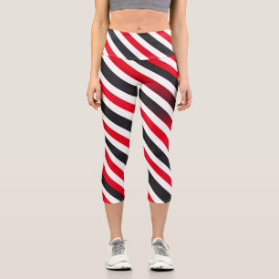 Streifen in Bewegung Capri Leggings