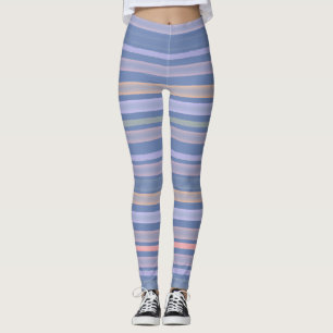 Streifen in Blautönen Leggings