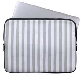 Streifen in Grau und Lavendel Laptopschutzhülle