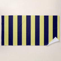 Streifen in Navy Blue und Gelb