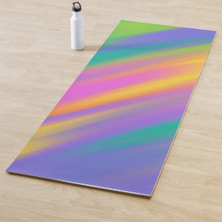 Streifen in Pastellfarben Yogamatte