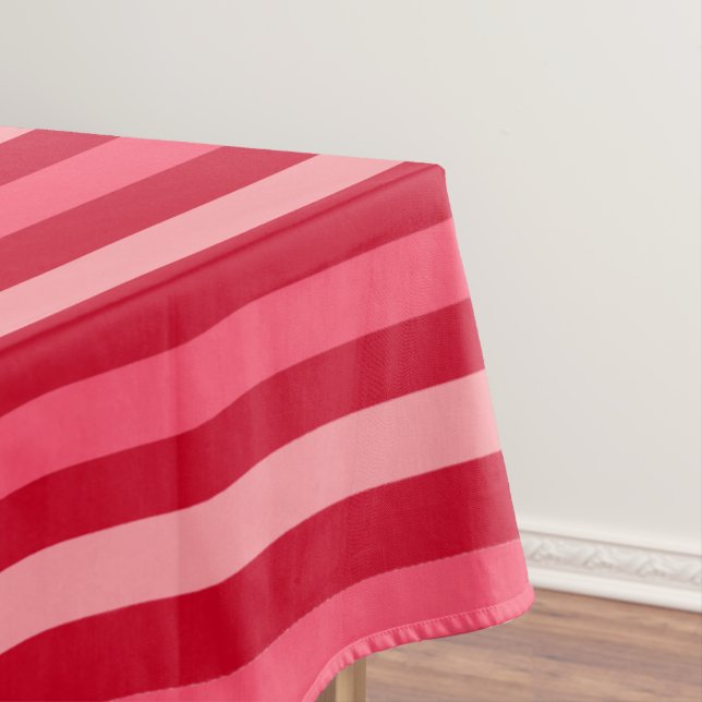 Streifen in Rot und Rosa Tischdecke (Beispiel)