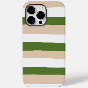 Streifen in ungefärbten Streifen - weiß, sand und Case-Mate iPhone 14 Pro Max Hülle