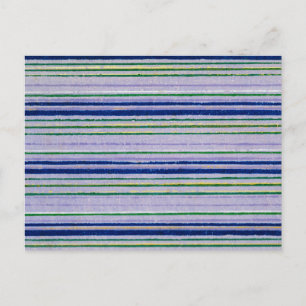 Streifen japanisches Holzschnitt Textil Postkarte