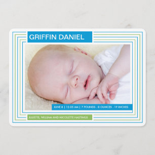 Streifen-Jungen-Mitteilung Ankündigung