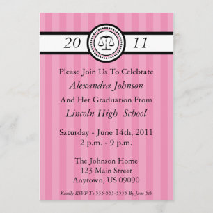 Streifen-juristische Einladung