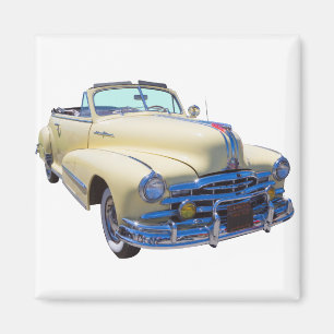 Streifen-Kabriolett-Auto 1948 Pontiacs silbernes Magnet