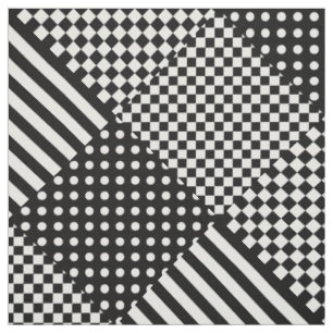 Streifen Karo Harlequin Polka Dots Mixed Design Stoff