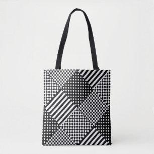 Streifen Karo Harlequin Polka Dots Mixed Design Tasche