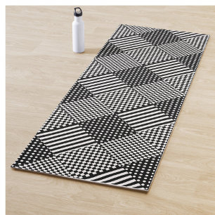 Streifen Karo Harlequin Polka Dots Mixed Design Yogamatte