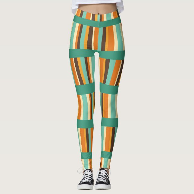 Streifen Leggings (Vorderseite)