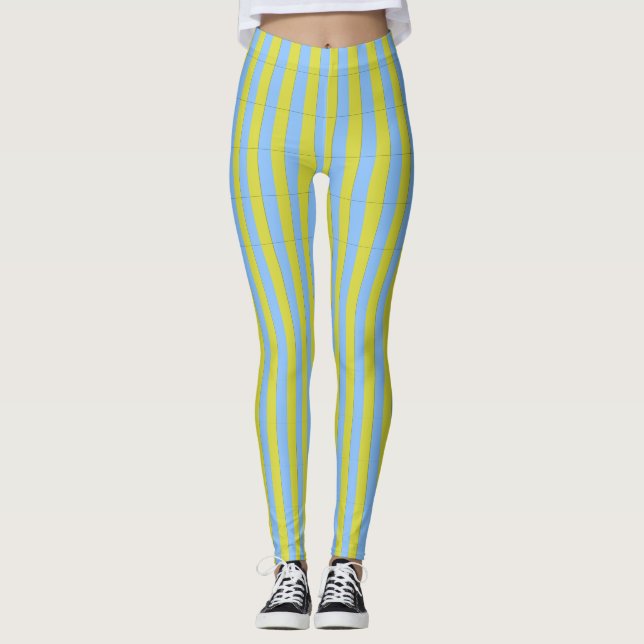 Streifen Leggings für Frauen (Vorderseite)