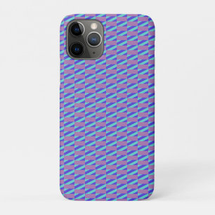 Streifen Lila und blau Muster Case-Mate iPhone Hülle