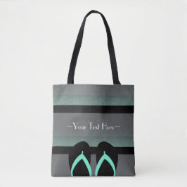 Streifen Monogram Sea Minze Green Full Print Tasche