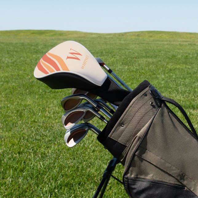 Streifen Monogramm Golf Headcover (In SItu)