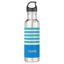 Streifen Muster benutzerdefinierte monogramm-Wasse Trinkflasche