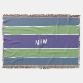 Streifen Muster benutzerdefinierte Monogramm-Werft Decke