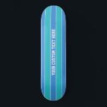 Streifen Muster benutzerdefinierte Skateboards<br><div class="desc">Ändern Sie das Textfeld in das gewollt Textfeld. Sie können auch den Schriftart und seine Größe und Farbe ändern, indem Sie die Funktion "Anpassen" verwenden, sowie weitere Textfelder hinzufügen, wenn Sie möchten. Sehen Sie in meinem Geschäft für weitere Artikel mit und Farbwahl von diesem Design.</div>