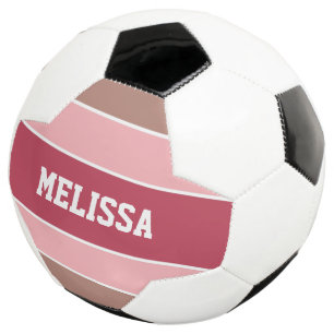 Streifen Muster individuelle Name Fußball