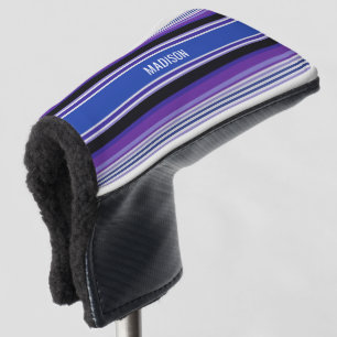 Streifen Muster individuelle Name Putter Abdeckung Golf Headcover