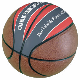 Streifen Muster individuelle Name- und Textbasketb Basketball