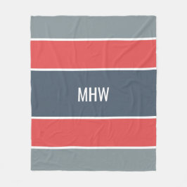 Streifen Muster kundenspezifische Mono-Fleece-Deck Fleecedecke