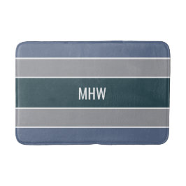 Streifen Muster Maßgeschneiderte Monogramm-Badmatt Badematte