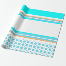 Streifen-Muster-orange Aqua-Blau-Party