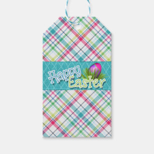 Streifen-Muster Ostern-Geschenk-Umbau-"fröhlicher Geschenkanhänger
