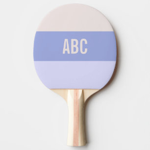 Streifen Muster Pingpaddel mit Monogramm Tischtennis Schläger