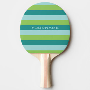Streifen Muster Pingpaddel mit Monogramm Tischtennis Schläger