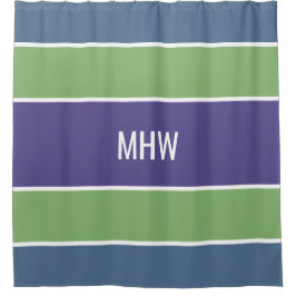 Streifen Muster Sonderduschvorhang für Monogramm Duschvorhang