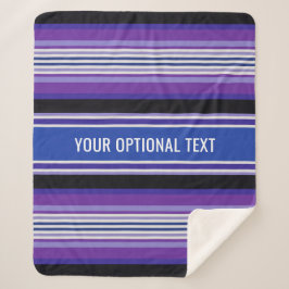 Streifen Muster Vliesdecke für benutzerdefinierte Sherpadecke