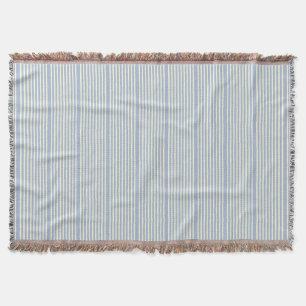 Streifen Muster zwei Töne blaue Creme Decke