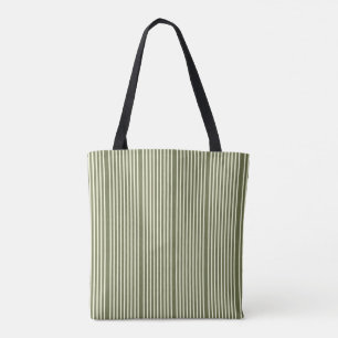 Streifen Muster zwei Töne grün Creme Tasche