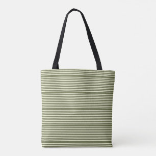 Streifen Muster zwei Töne grün Creme Tasche