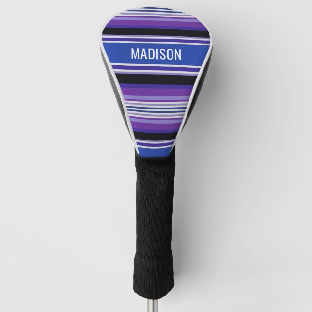 Streifen Mustertreiber-Abdeckung des individuellen Golf Headcover (Vorderseite)