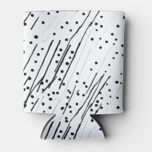 Streifen oder Polka-Punkte, schwarz, weiß, grau